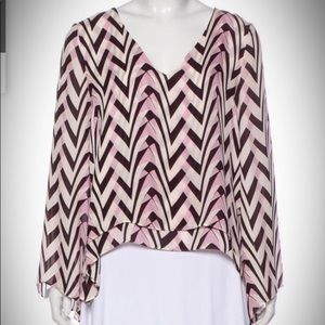 SOLD - Parker Chevron Blouse